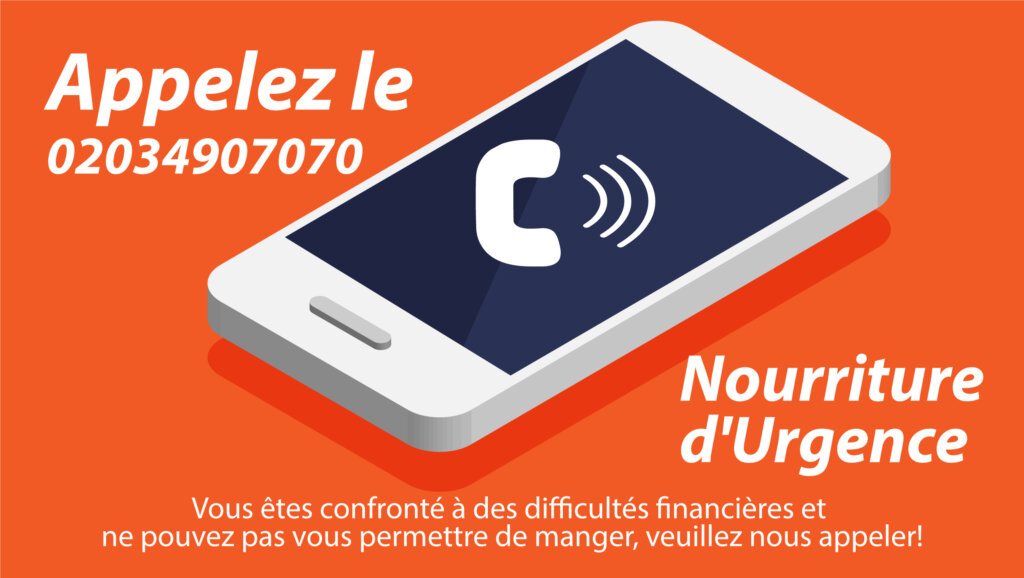 Appelez pour un repas d'urgence